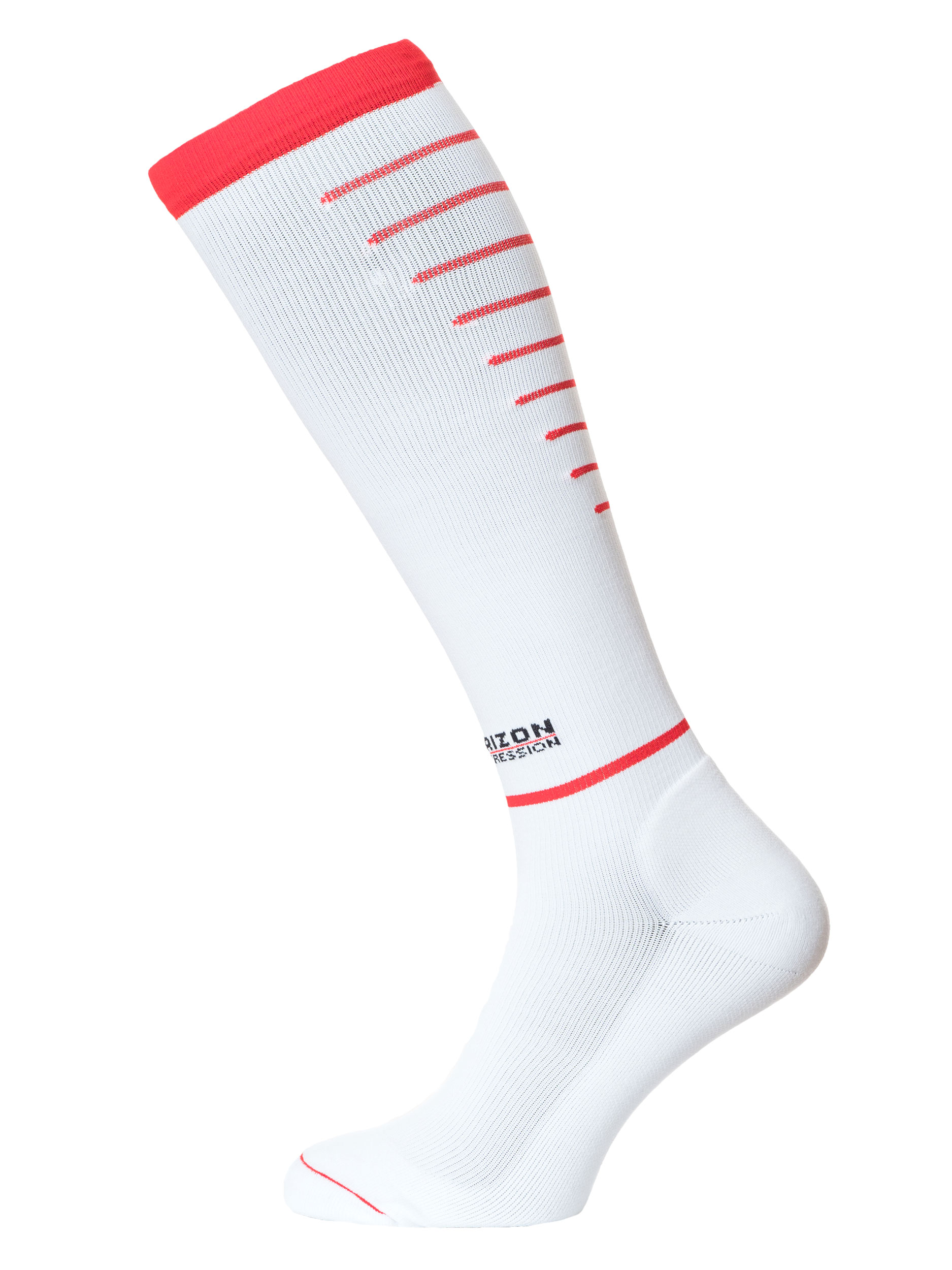 Compression Over Calf White/Red