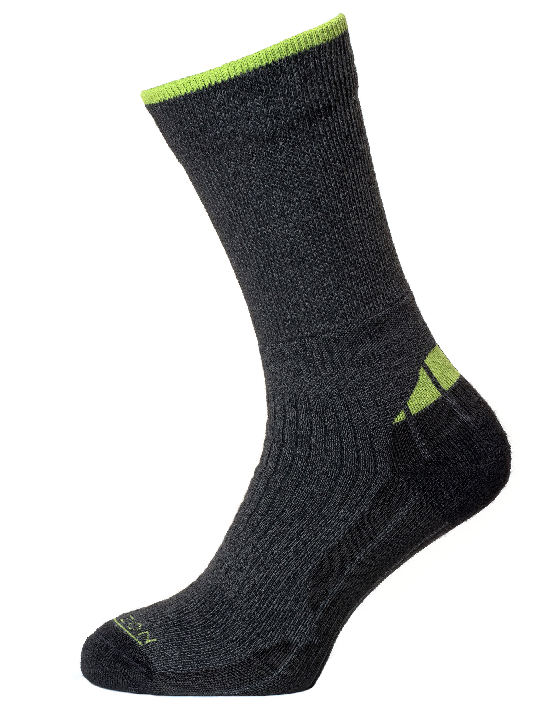 Horizon Performance Coolmax Hiker Socks Charcoal Marl Apple