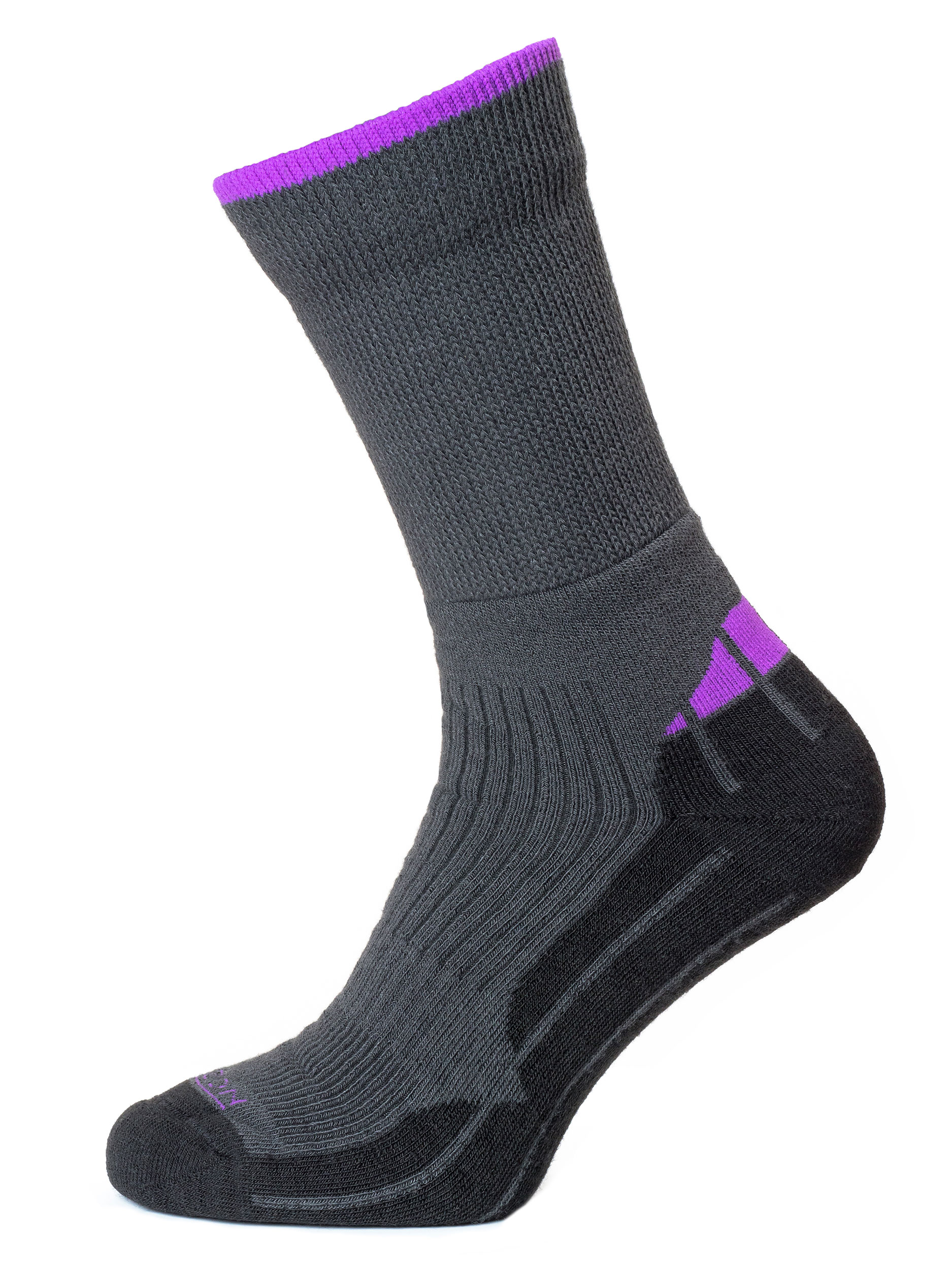 Performance Coolmax Hiker Sock Charcoal Purple