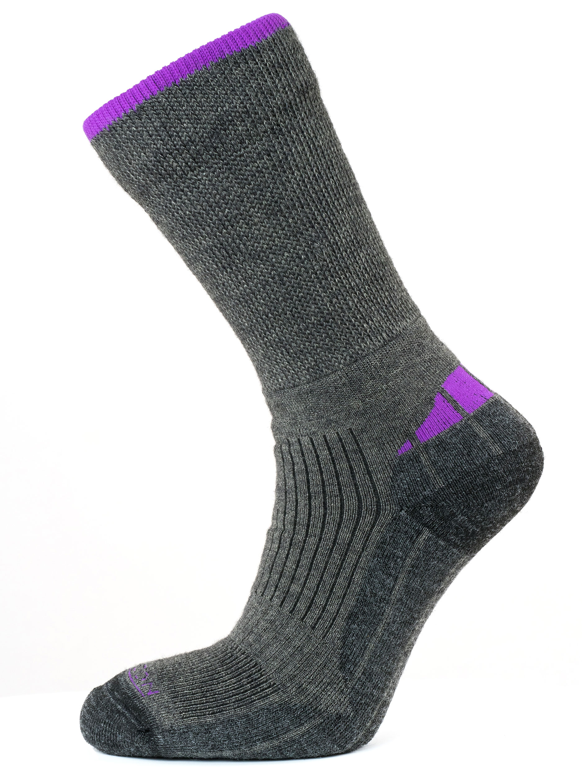 Performance Merino Hiker Sock Grey Violet