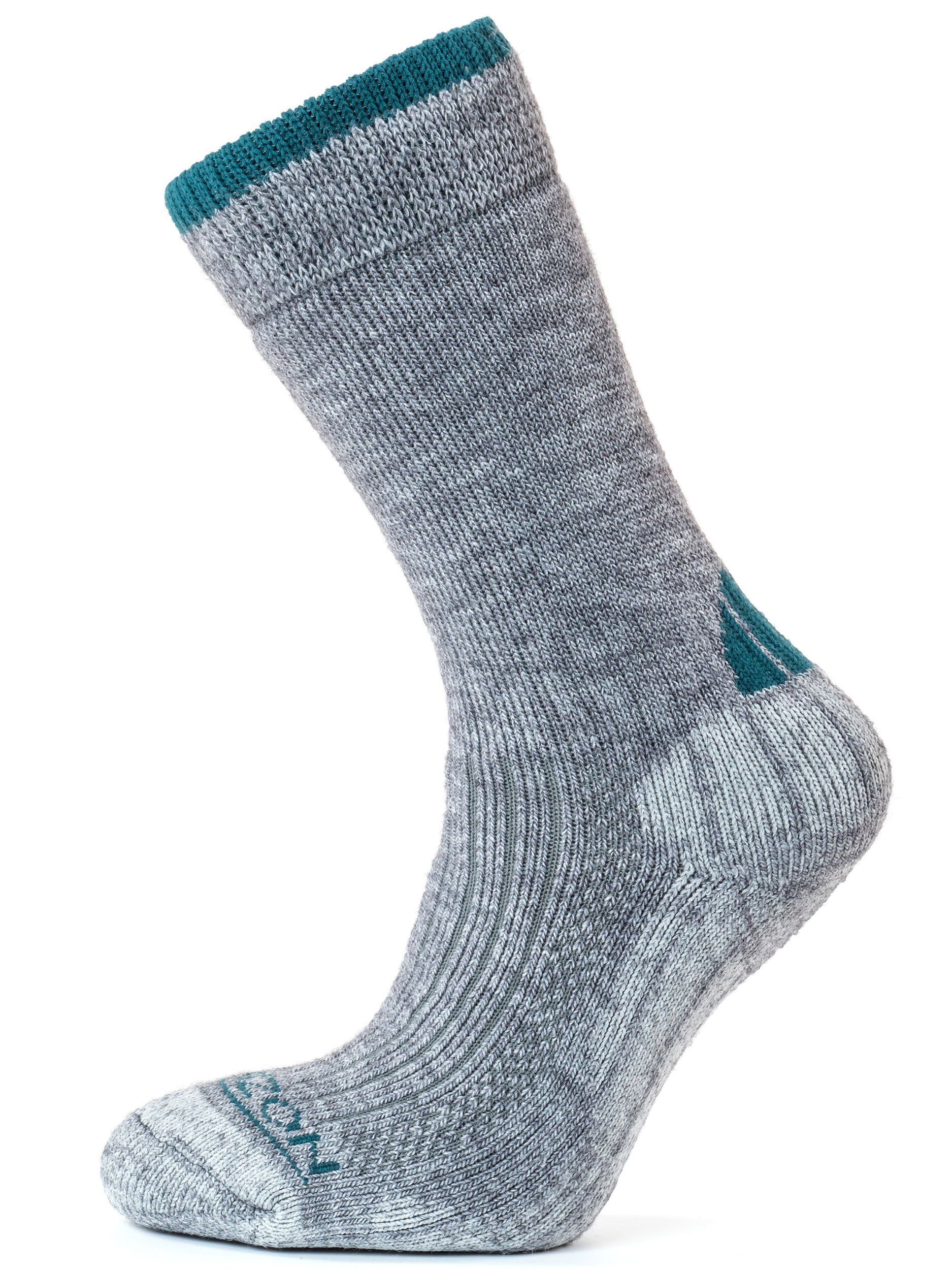 Merino Trekker Grey Marl/Teal