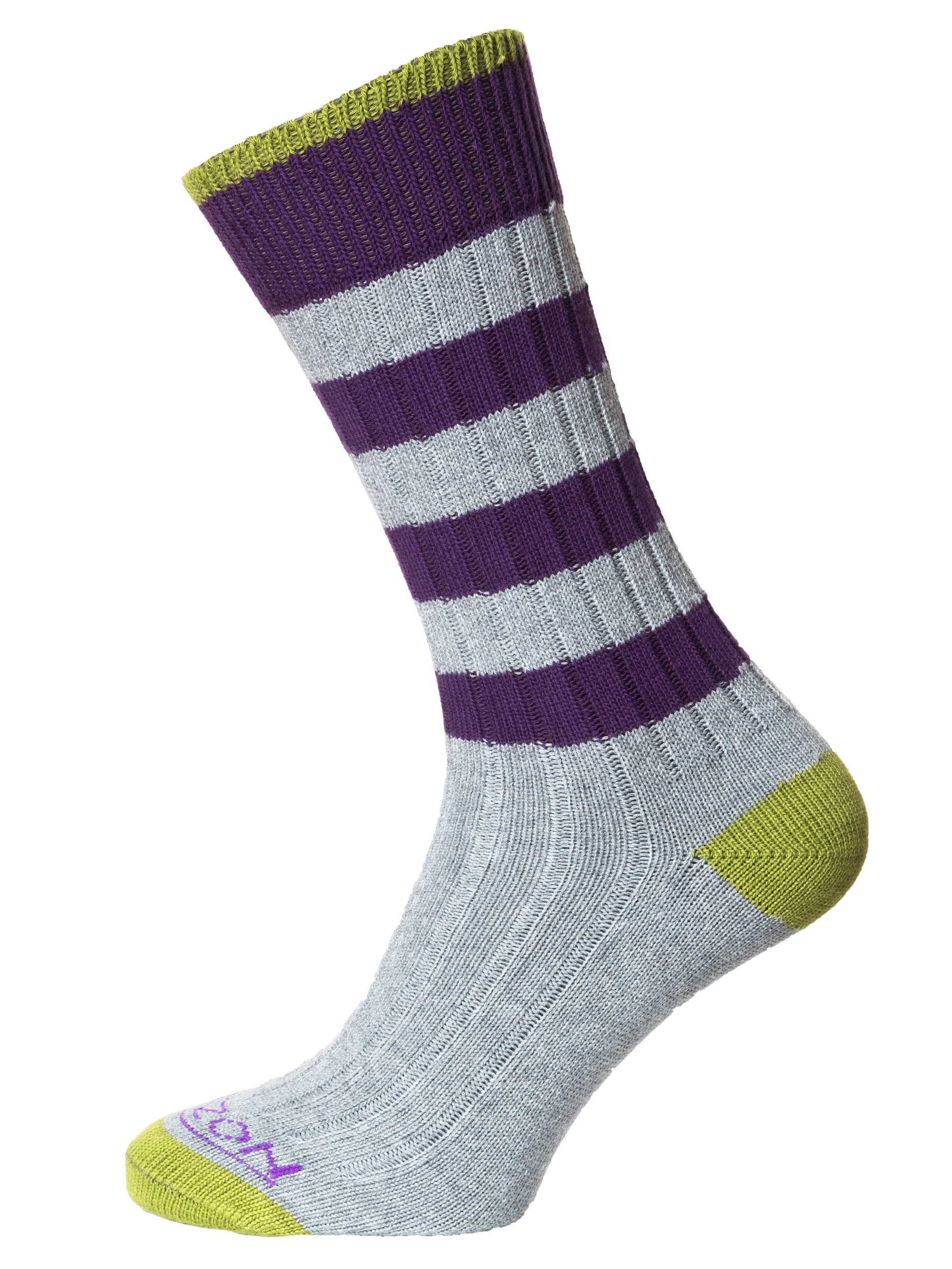 Weekender Socks Grey/Violet