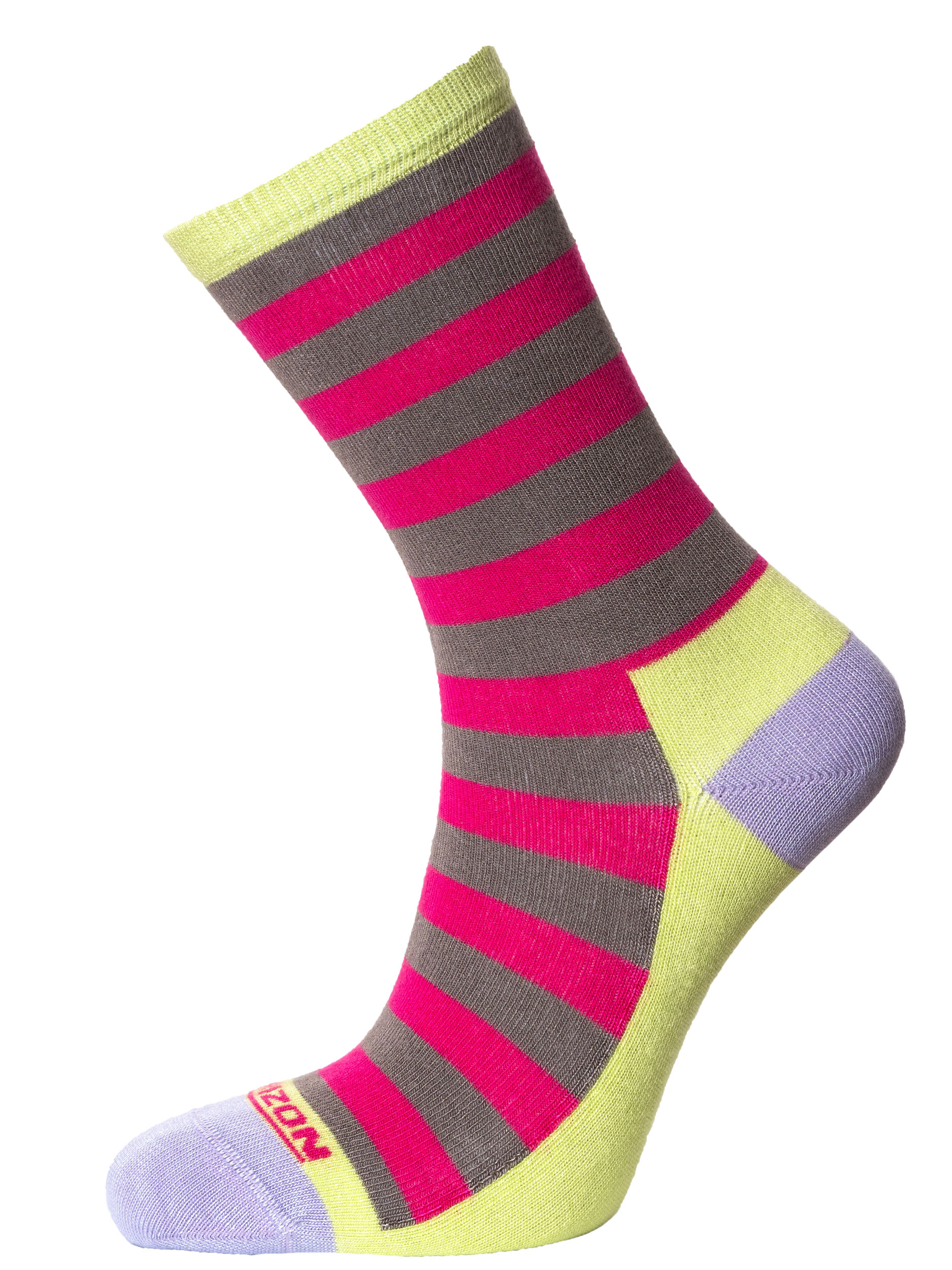 Bamboo Socks Fuchsia/Lime