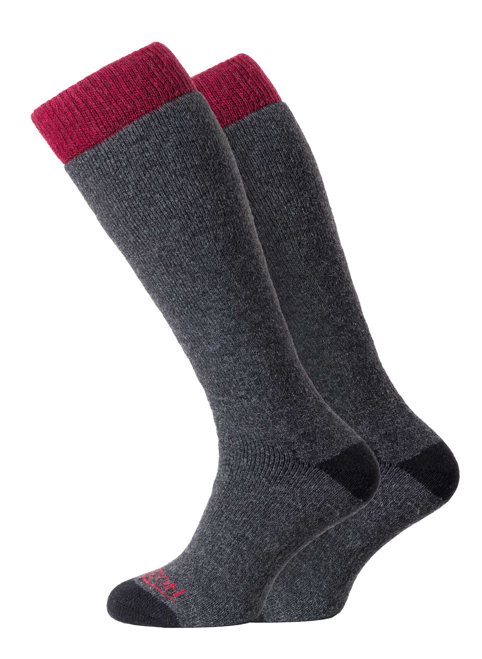 Winter Sport Merino 2pk Charcoal/Berry