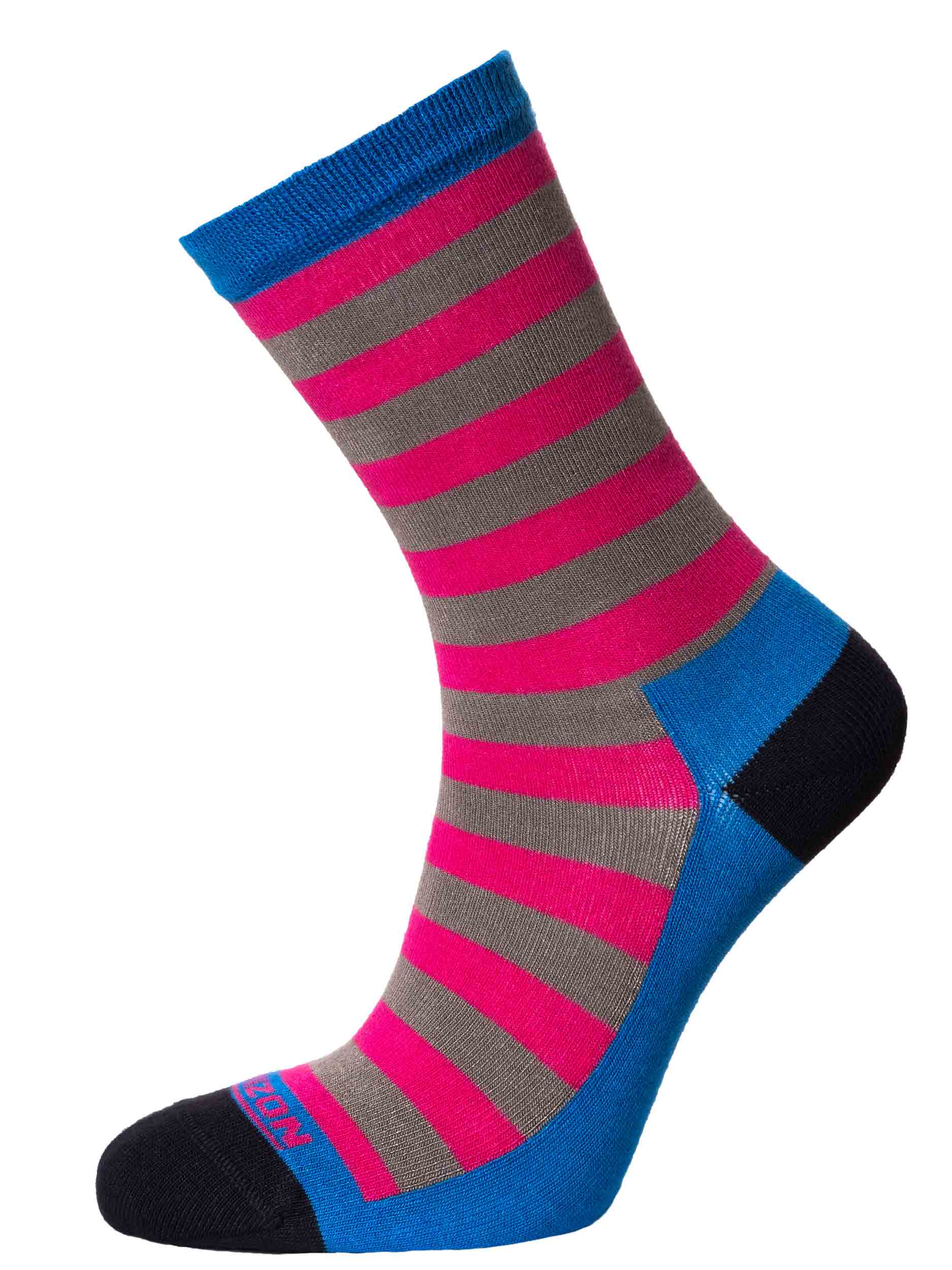 Bamboo Socks Blue/Fuchsia