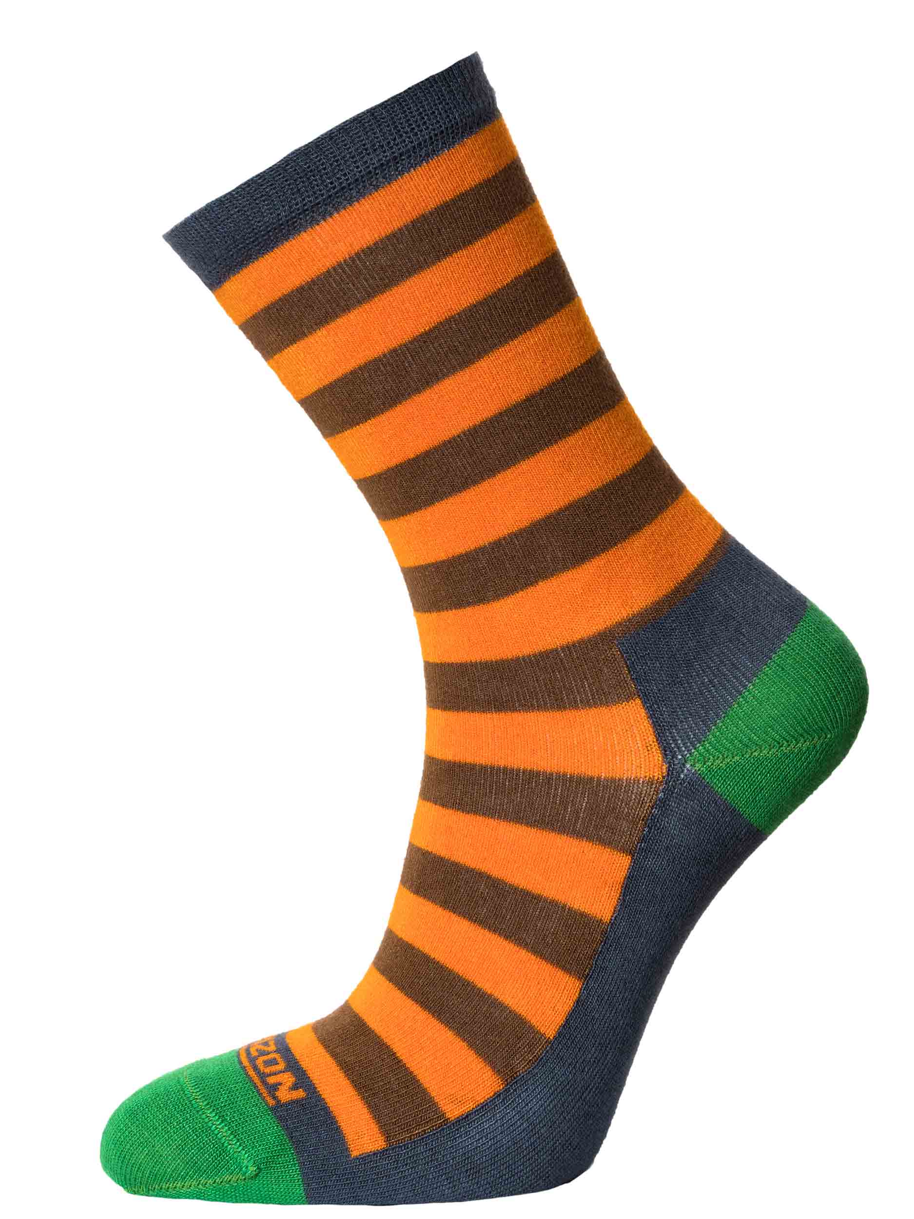 Bamboo Socks Orange/Green