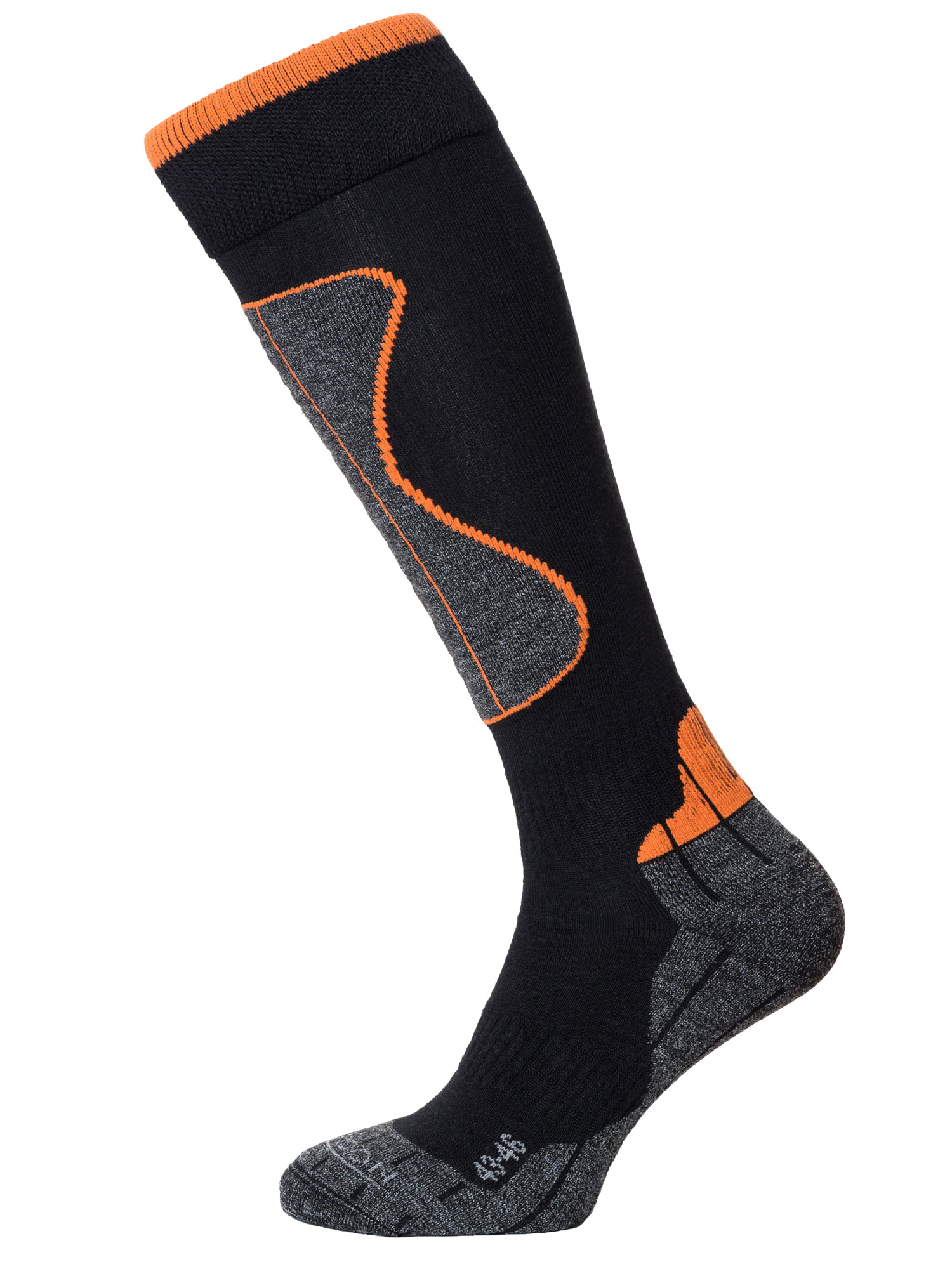 Horizon Performance Technical Winter Sport Merino Socks Black / Orange