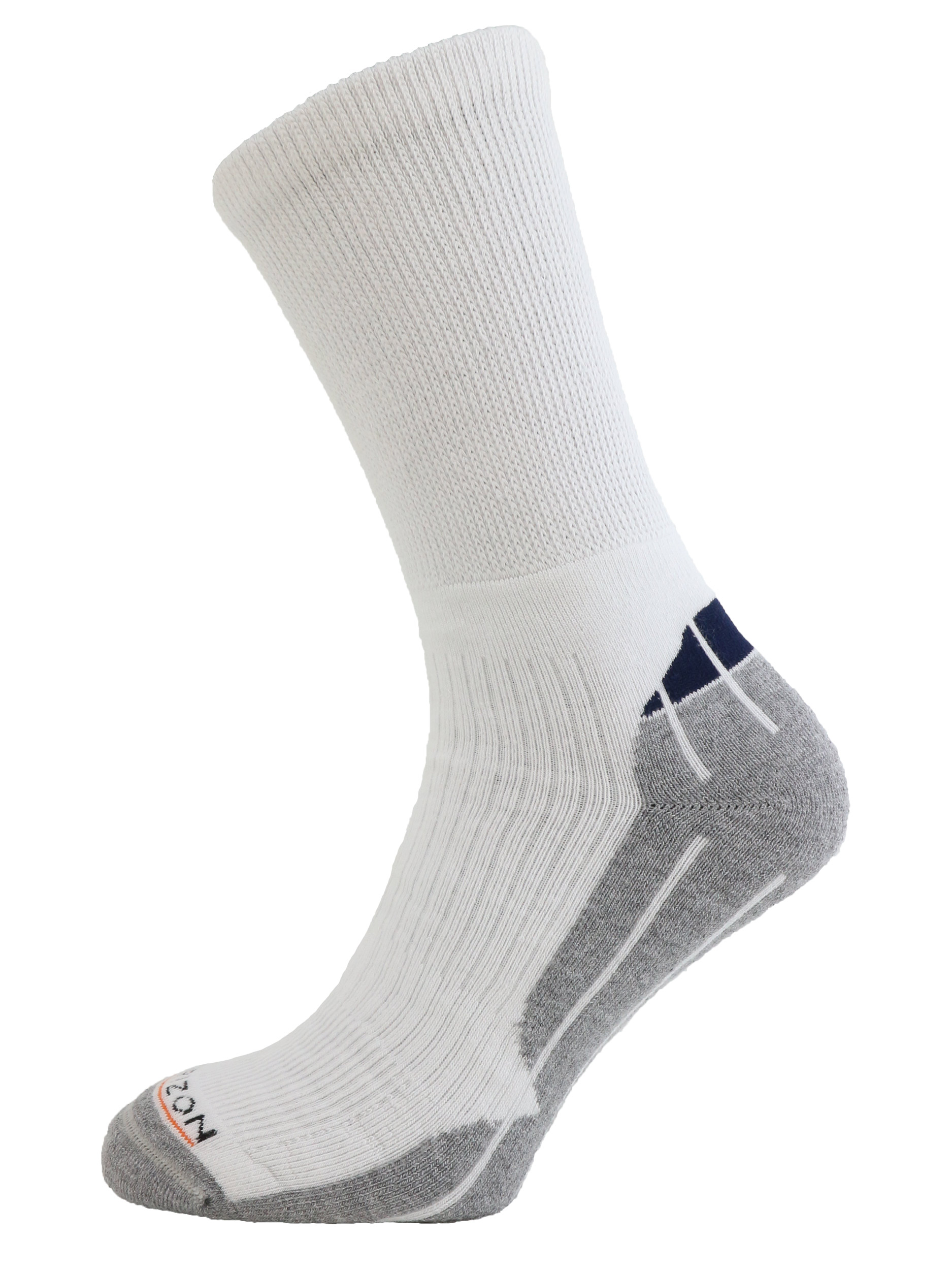 Horizon Performance Coolmax Crew Socks White Navy