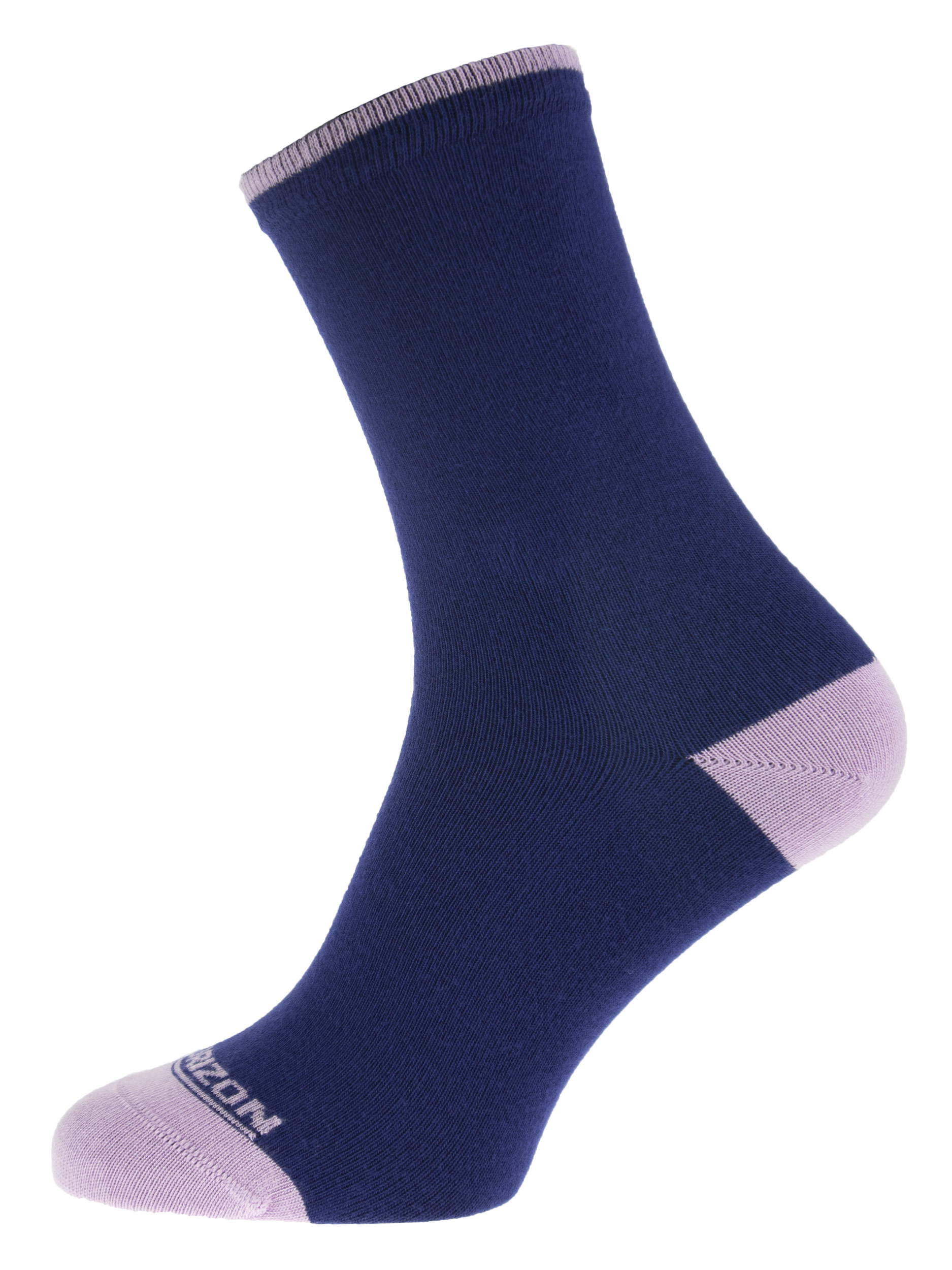 Bamboo Socks Plain Navy/Pink