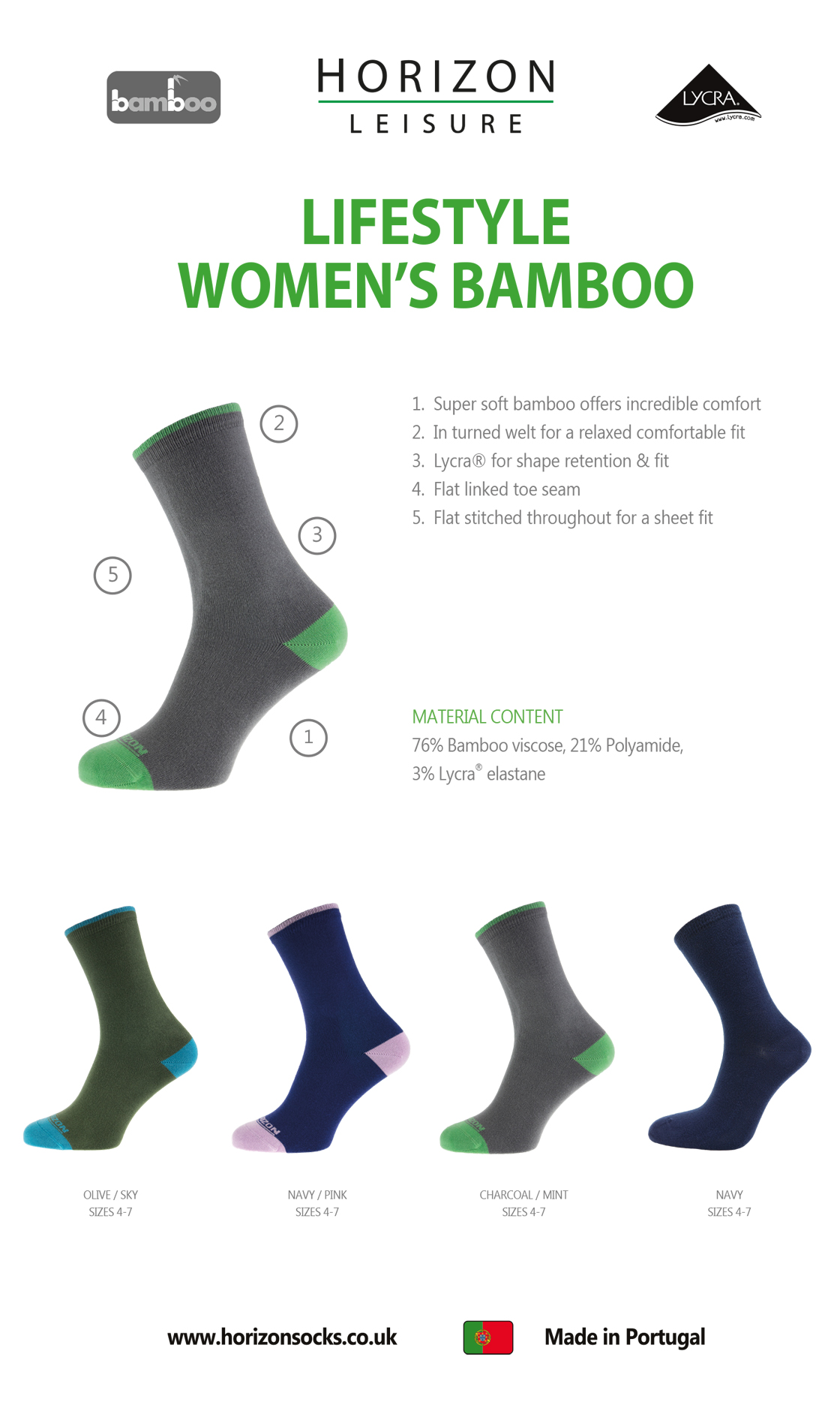 Leisure Golf Bamboo Women's Plain Guide