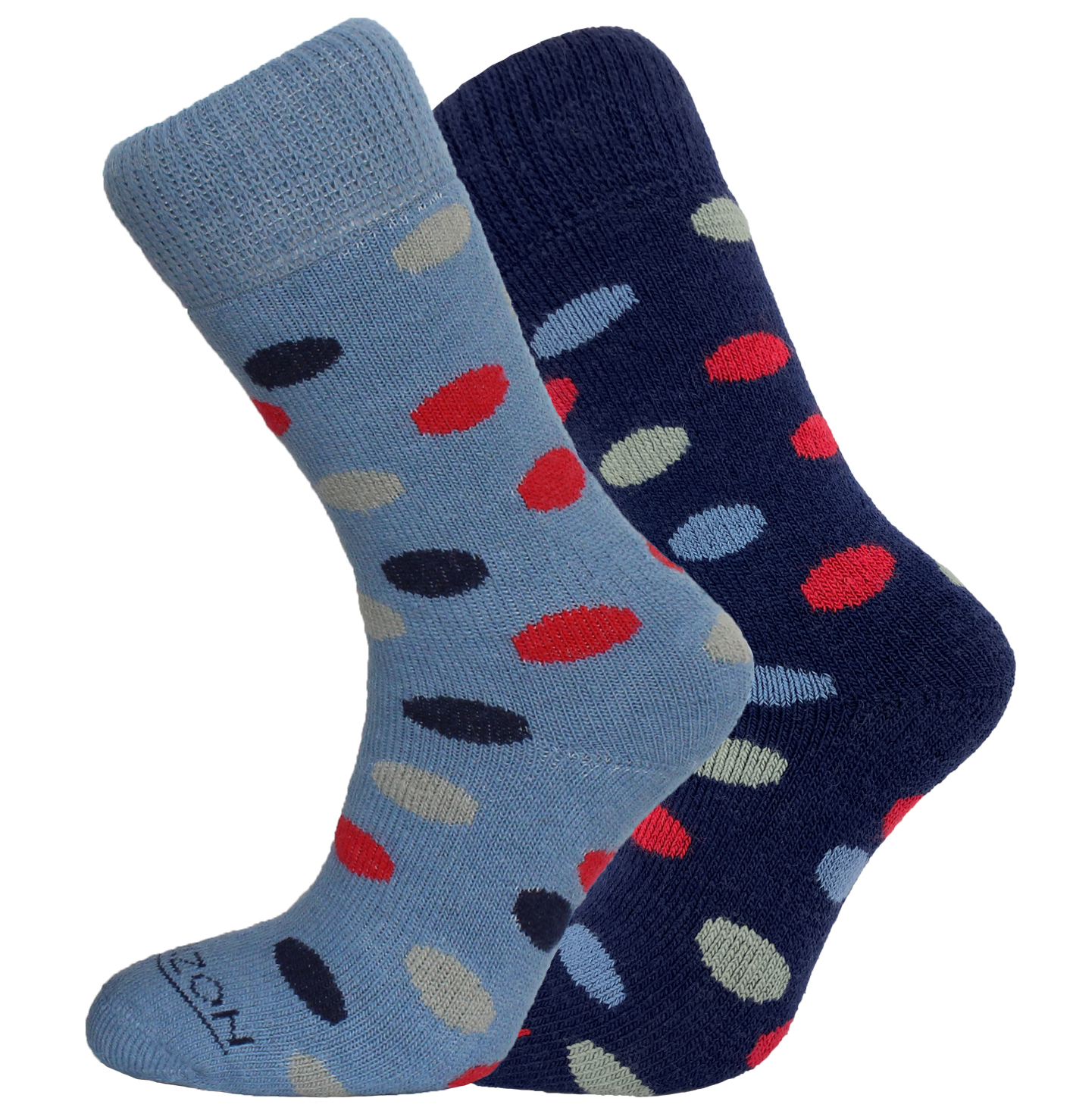 Merino Outdoor 2pk – Spots Navy & Steel Blue